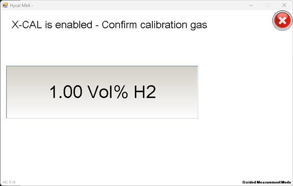 X-CAL 状态指示灯显示校准进度